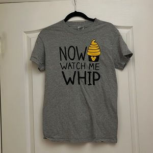 Unisex S Gray “Now Watch Me Whip” Dole Whip Disney Small Shop shirt